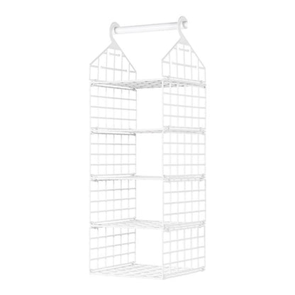 ClosetMax™ Foldable Hanging Organizer – Multi-Tier Space Saver for Pajamas, Coats, Sweaters & More