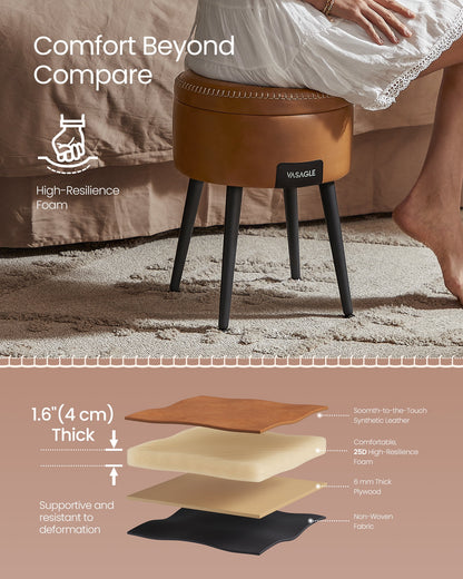 VASAGLE ottoman as footstool