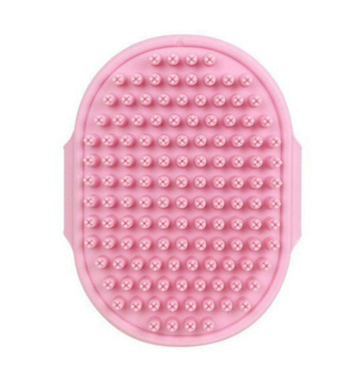 Food Grade Silicone Pet Bathing Massage Brush Dog Cleaning Massage Comb Bathing Brush Cleaning Supplies