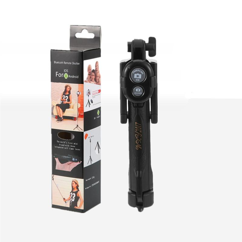 Mini Selfie Stick Foldable Tripod 3 in 1 Universal Romote Bluetooth Stick