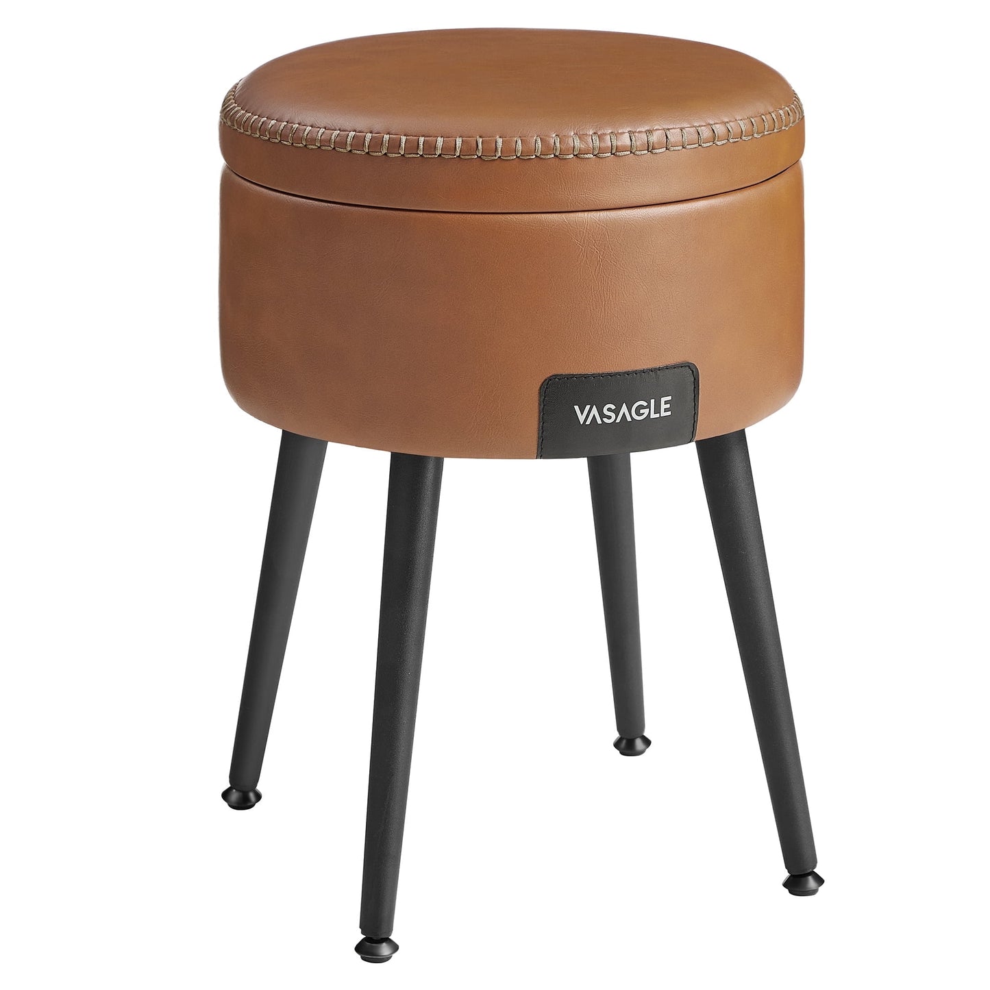 VASAGLE EKHO storage ottoman caramel brown