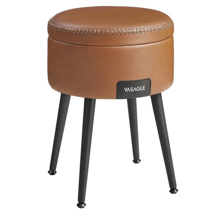 VASAGLE EKHO storage ottoman caramel brown