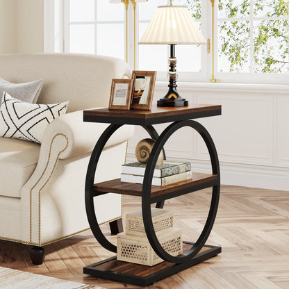 Tribesigns end table beside sofa