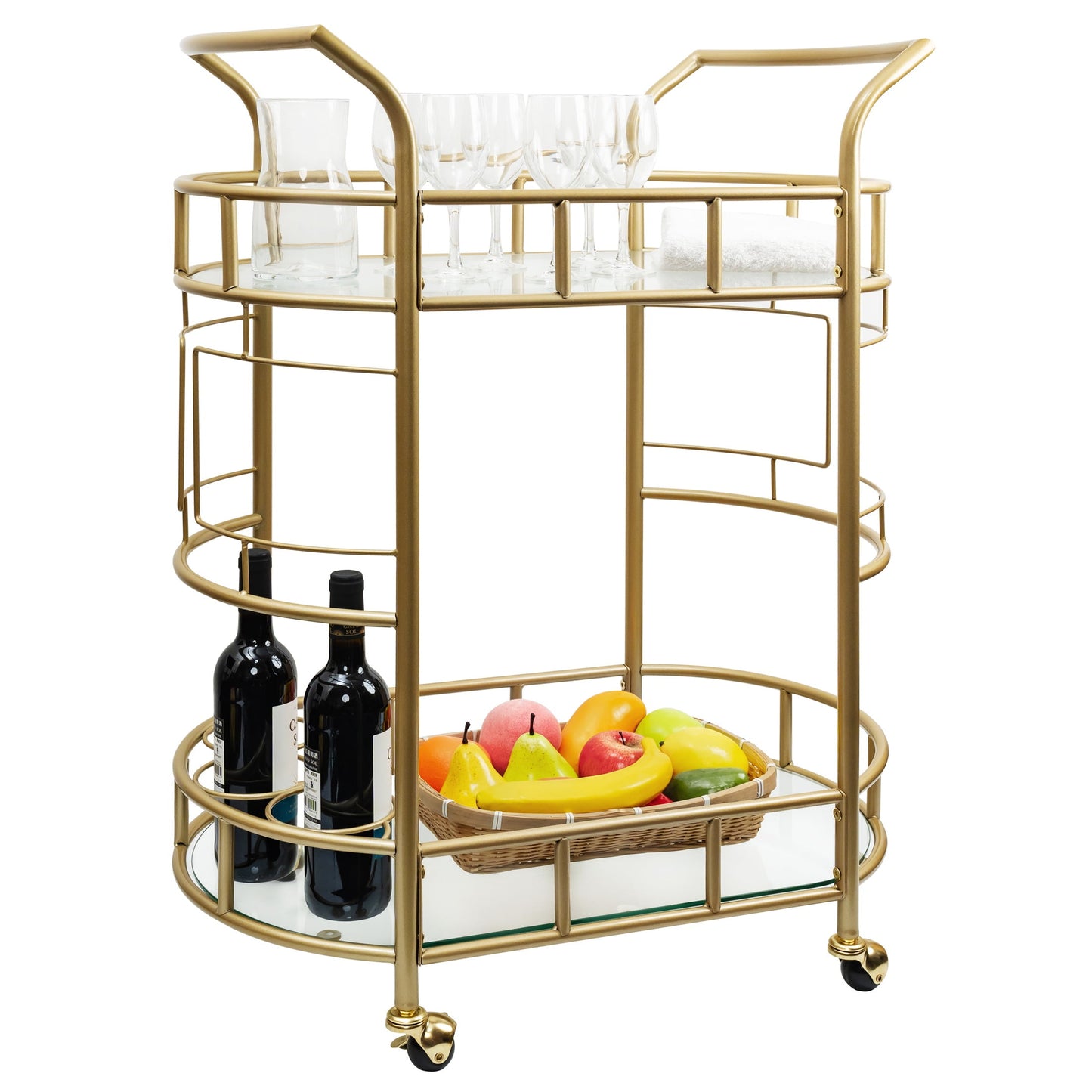 Fitzgerald bar cart in living room