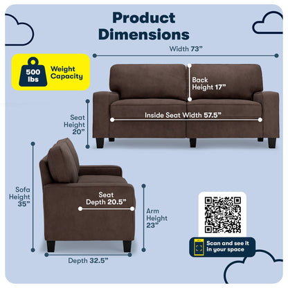 Serta Palisades sofa side view