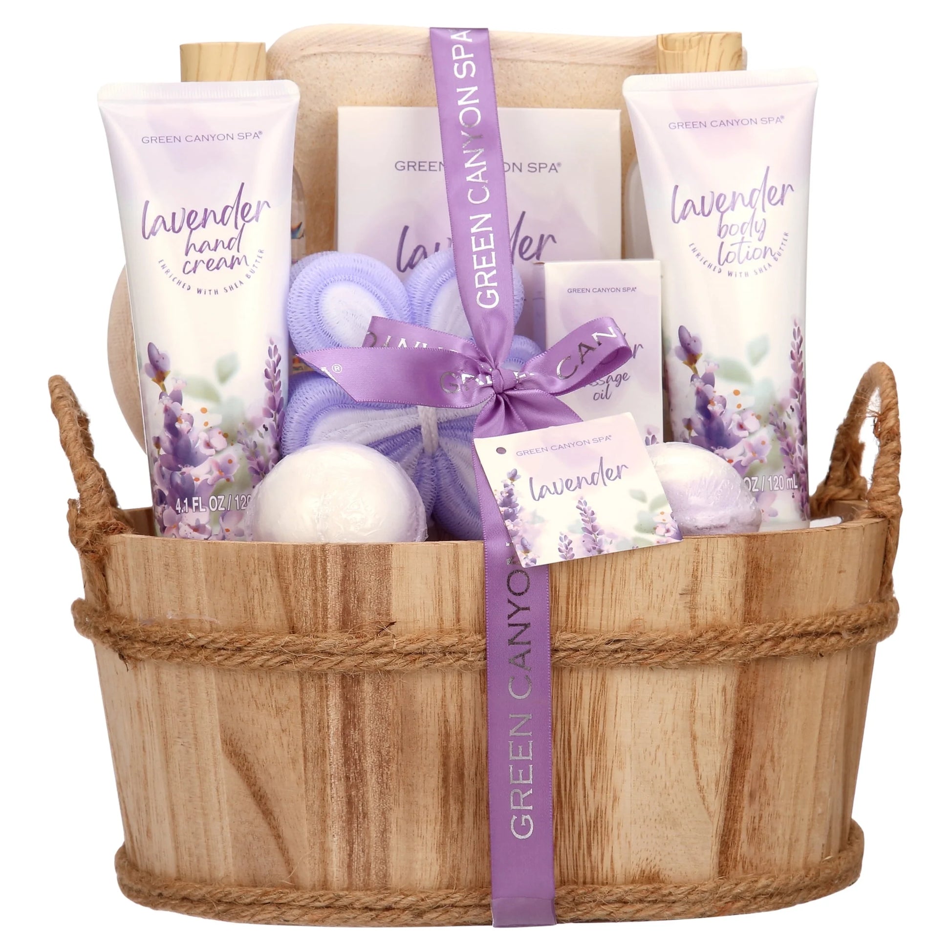 Bath Gift Sets for Women, 11Pcs Lavender Spa Baskets Gift Kits, Relaxing Birthday Mothers Day Gifts for Mom Her