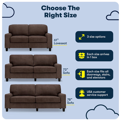 Serta Palisades sofa cushion detail